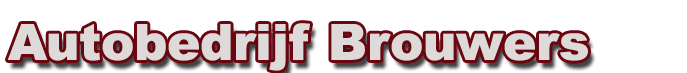 Het vertrouwde logo van Autobedrijf Brouwers
